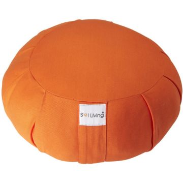 Orange Zafu Cushion for Meditation