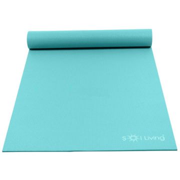 Teal Nonslip Yoga Mat Made From Natural Rubber