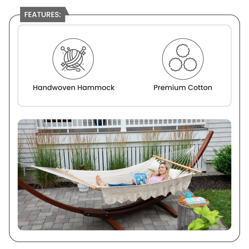 Natural Closeweave Hammock 