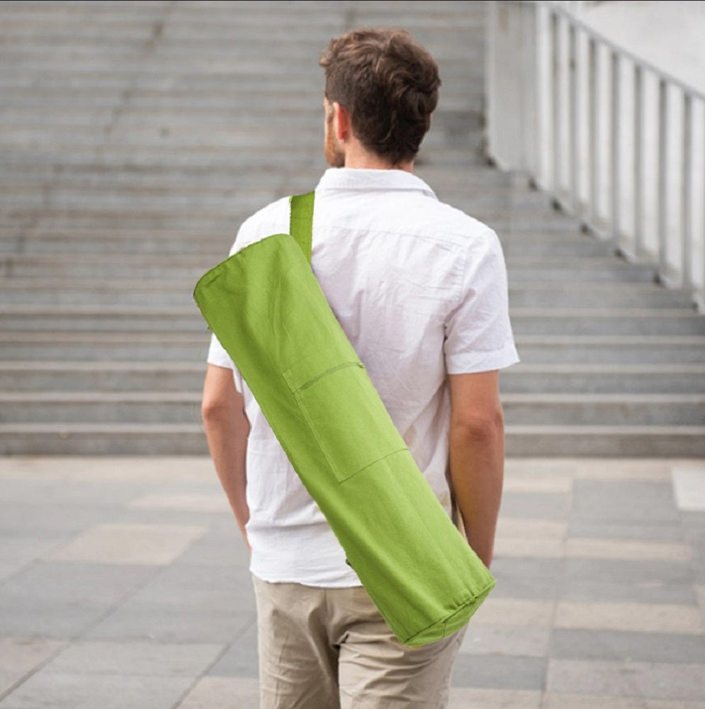 yoga mat bag green