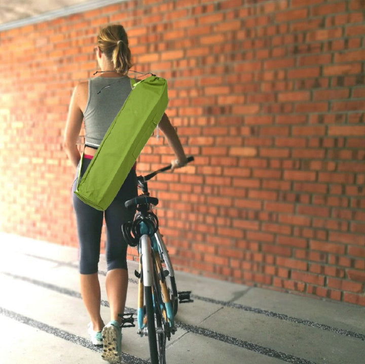Girl with Cotton Draw String Yoga Bag - Green