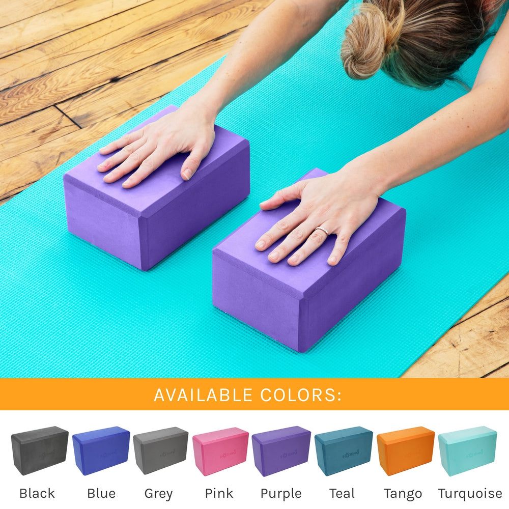 yoga blocks 2 pack
