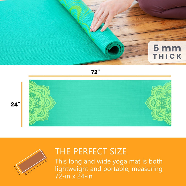 yoga mat teal