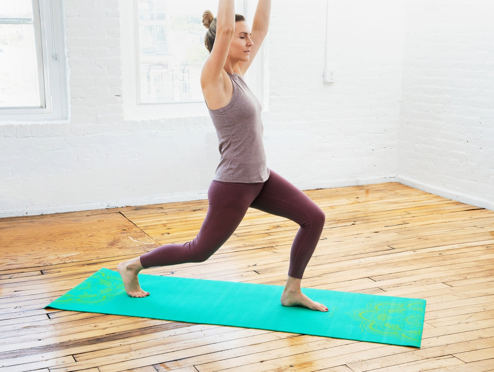 yoga mat nearby