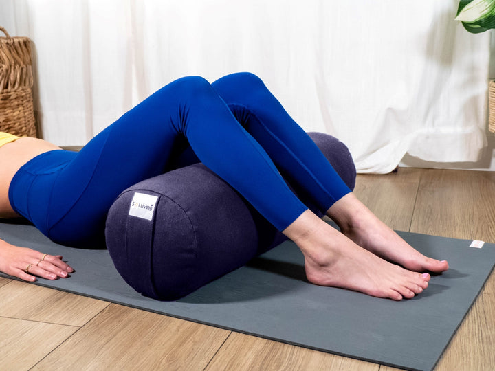 yoga bolster for restorative yoga