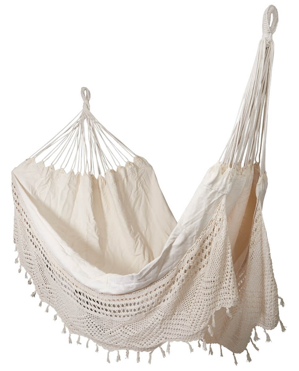 Double Size Cotton Crochet Hammock