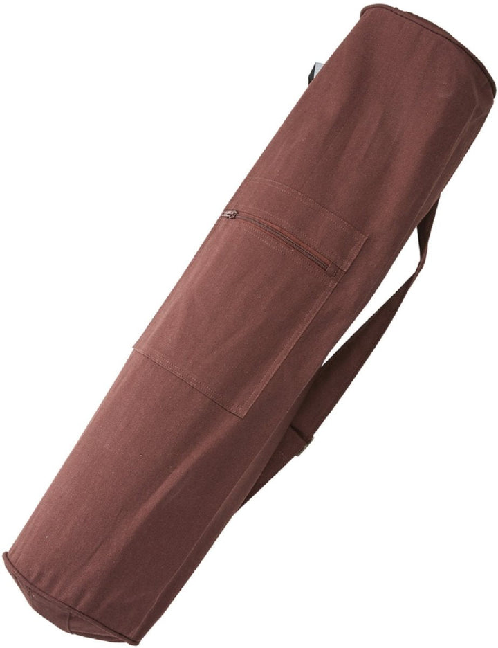 brown yoga bag