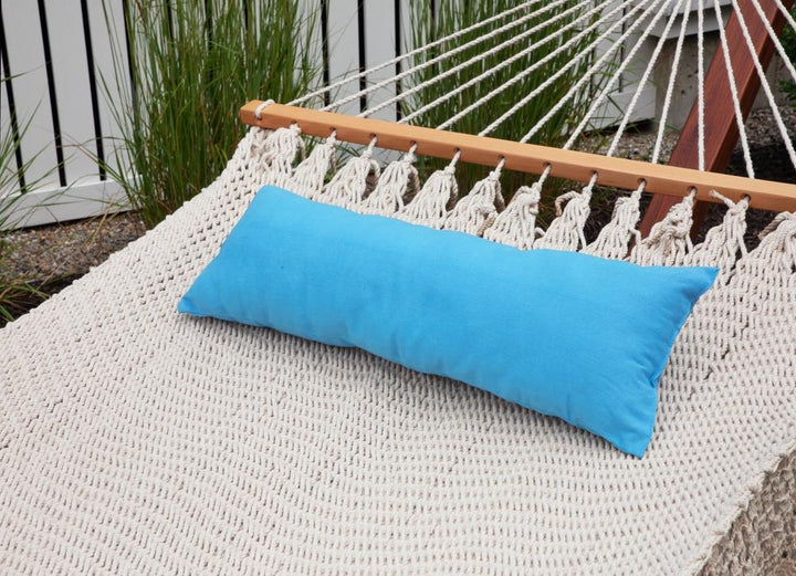 Blue hammock pillow