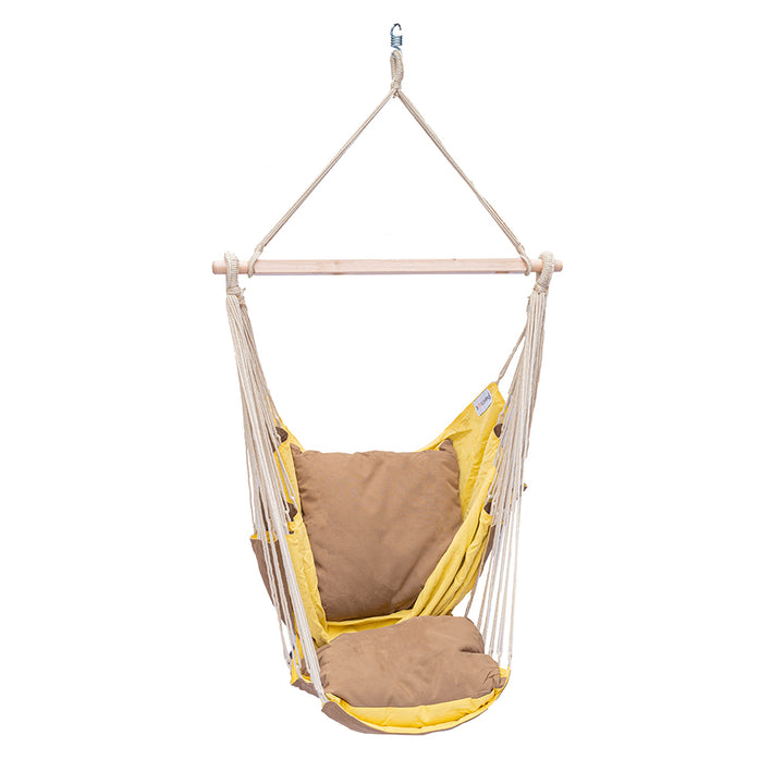 yellow swing chair