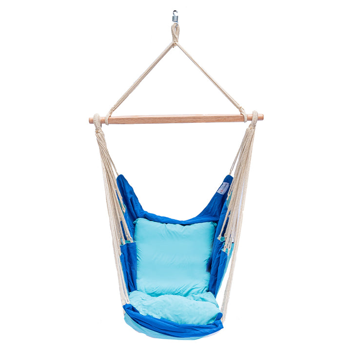 blue hammock chair