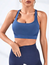 Racerback High-Support Sports Bra — Moisture-Wicking & Quick-Dry