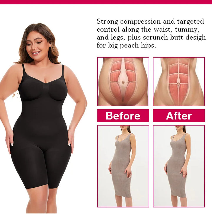 Dropship SEAMLESS Postpartum Abdomen Shapewear Sculpting Short Mid Thigh Slimming Body Shaper for Women Tummy Control Slimmer