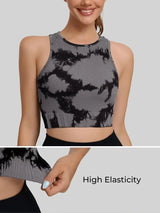 Women's Seamless Yoga Crop Top — Four-Way Stretch Vest