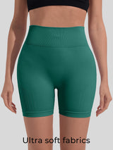 Seamless Yoga Shorts for Women — 4" Scrunch Workout Shorts