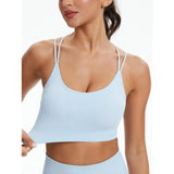 Seamless Yoga 2-Piece Set — Crisscross Bra & High-Waist Leggings