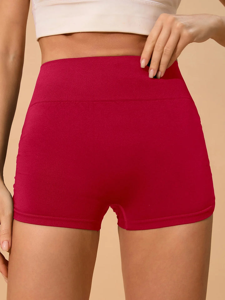 Womens Seamless Fitted High Waist Yoga Shorts Scrunch Butt Lifting 3''- Medium Waisted Booty Workout Volleyball  Shorts