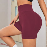 Women's Seamless High-Waisted Scrunch Yoga Shorts