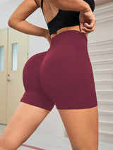 Women's Seamless High-Waisted Scrunch Yoga Shorts