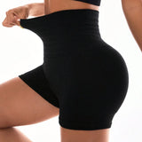 Women's Quick-Dry High-Waist Tummy Control Yoga Shorts