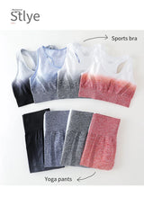 Seamless Tie-Dye Yoga Sports Bra — High Support, Quick-Dry
