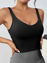 Women's High Support Yoga Sports Bra with Removable Pads