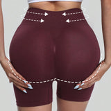 Women's Seamless High-Waisted Scrunch Yoga Shorts
