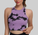 Women's Seamless Yoga Crop Top — Four-Way Stretch Vest