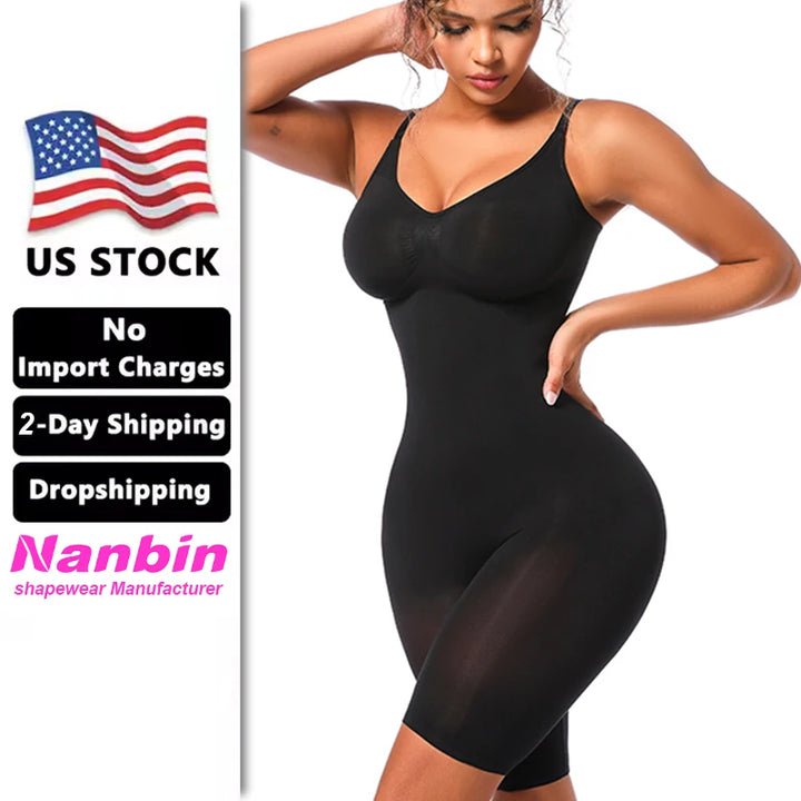 Dropship SEAMLESS Postpartum Abdomen Shapewear Sculpting Short Mid Thigh Slimming Body Shaper for Women Tummy Control Slimmer