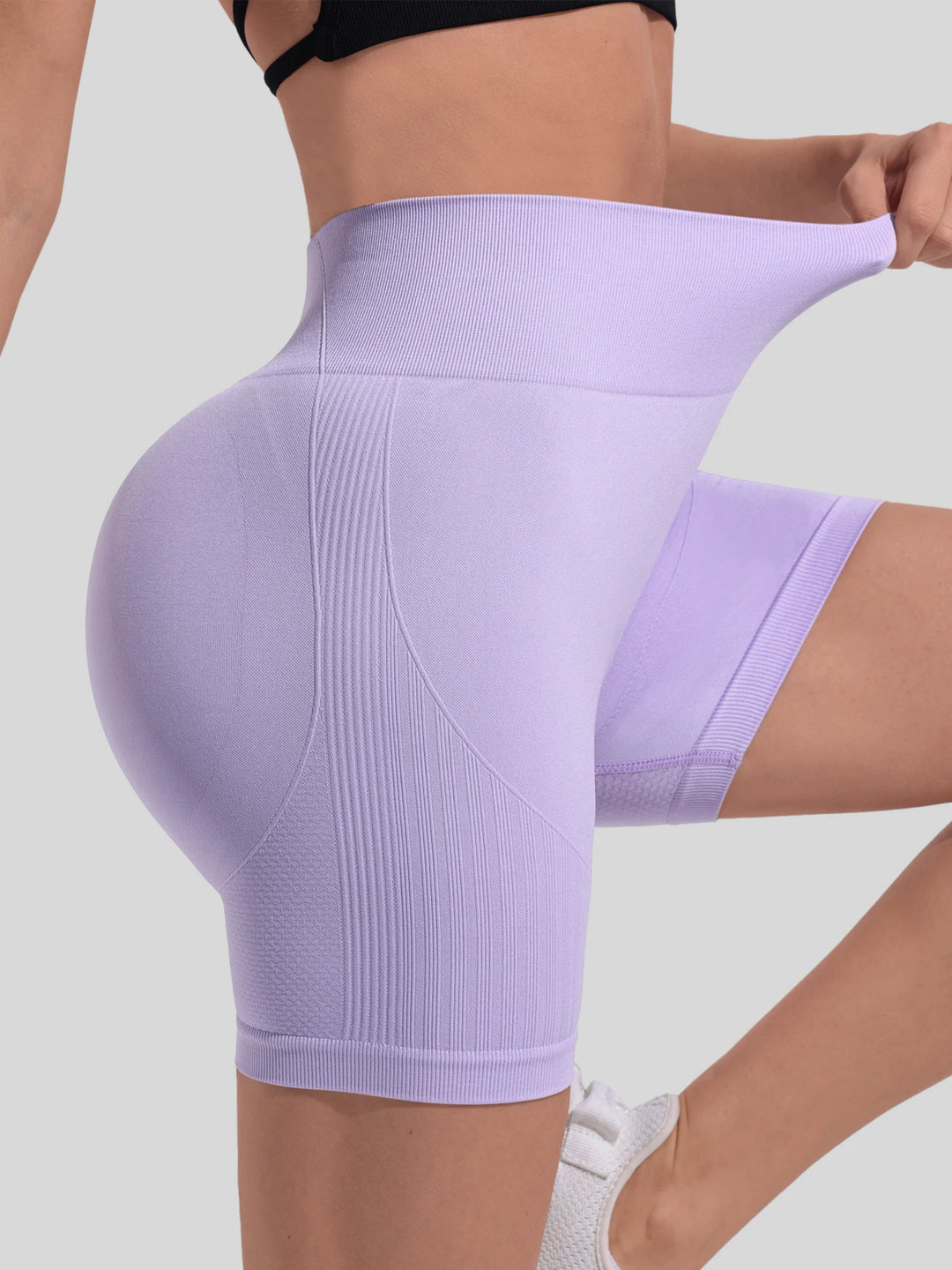 Workout Shorts for Women Scrunch Butt Lifting 4''- Medium Waisted Booty Workout Volleyball Yoga Seamless Shorts