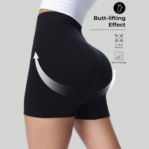 Women's Quick-Dry High-Waist Tummy Control Yoga Shorts