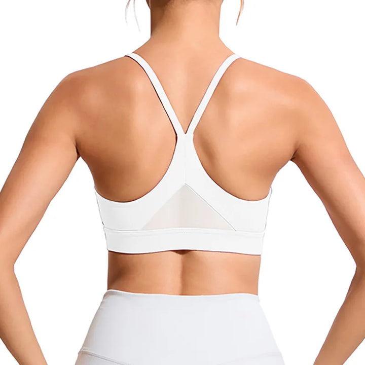 Women's Y-Shaped Back-Beautifying Sports Bra High Support Shockproof Breathable Running Bra