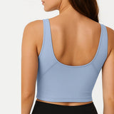 Women's High Support Yoga Sports Bra with Removable Pads