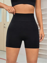 Women's Seamless High-Waisted Scrunch Yoga Shorts