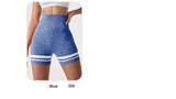 High-rise yoga shorts with four-way stretch for deep stretches