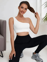 Women's Seamless Single-Shoulder Yoga Tank Top