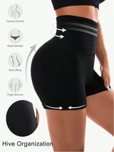 Women's Quick-Dry High-Waist Tummy Control Yoga Shorts