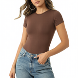 Women's Seamless Short Sleeve Bodysuit