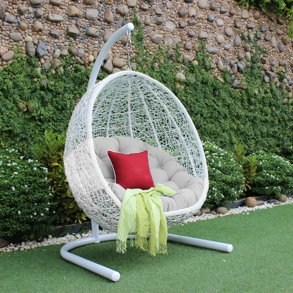Egg Chair with Stand and Cushion for Outside Hammock Chair – Sol