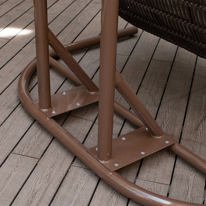 brown hammock chair stand