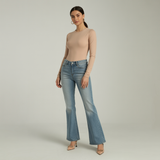 Women's Seamless Long Sleeve Bodysuit with Tummy Control