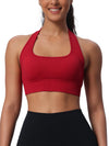 Seamless High-Support Yoga Sports Bra with Removable Pads