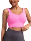Longline Padded Yoga Sports Bra Crop Tank for Women