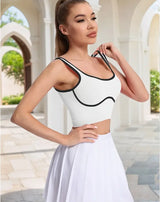 Women's Quick-Dry Yoga Top with Built-In Medium Support