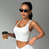 High-Intensity Breathable Yoga Sports Bra with Removable Pads