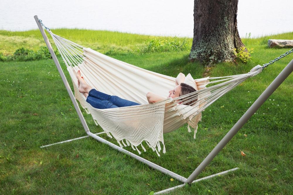 single outdoor hammock