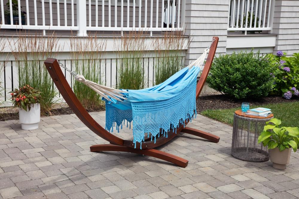 outdoor hammock blue