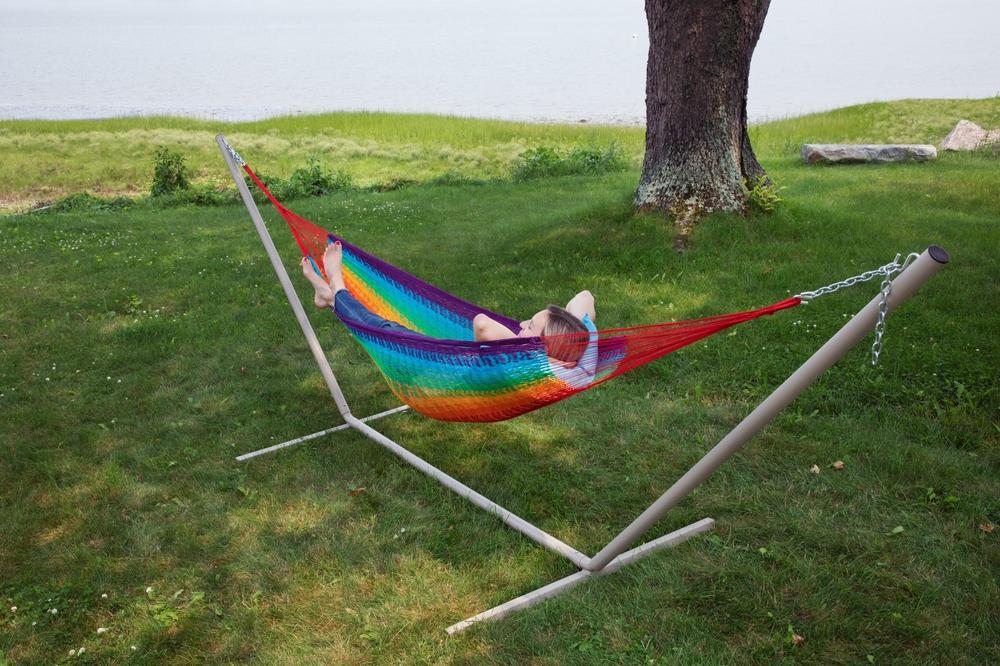 rainbow hammock backyard