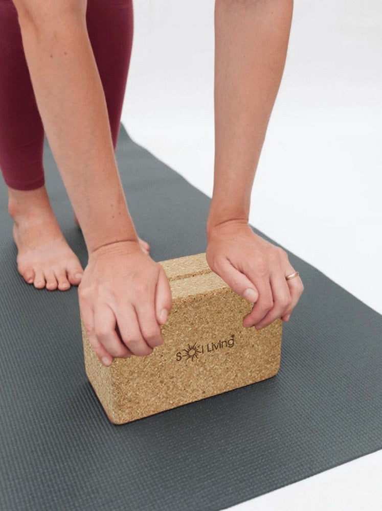 Practice with Cork Yoga Block