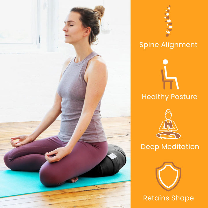 zafu yoga cushion - Spine, Healthy, Deep Meditation, Retains shape