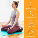 zafu yoga cushion - Spine, Healthy, Deep Meditation, Retains shape